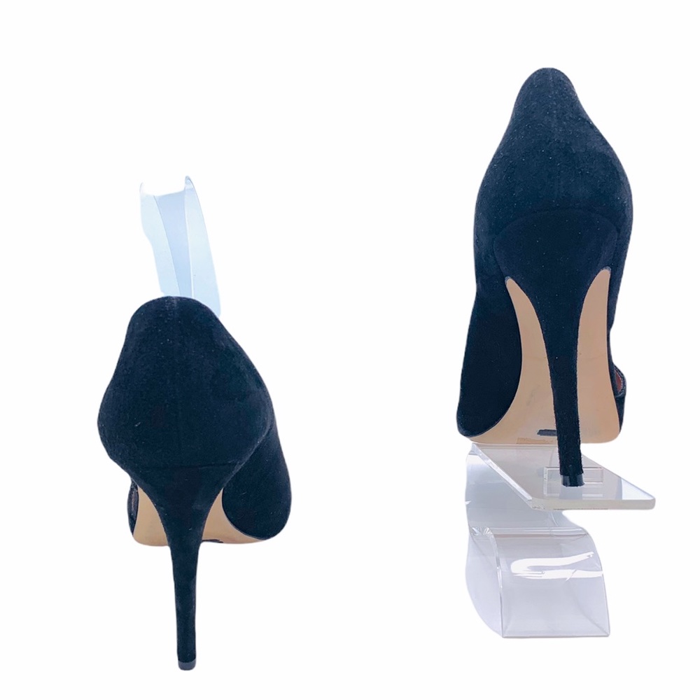 Alexa Wagner D’orsay Suede Black Stiletto Heels 9 - Picture 4 of 15